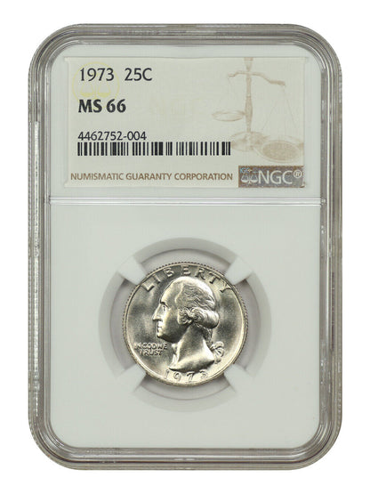 1973 25C NGC MS66 - Washington Quarter