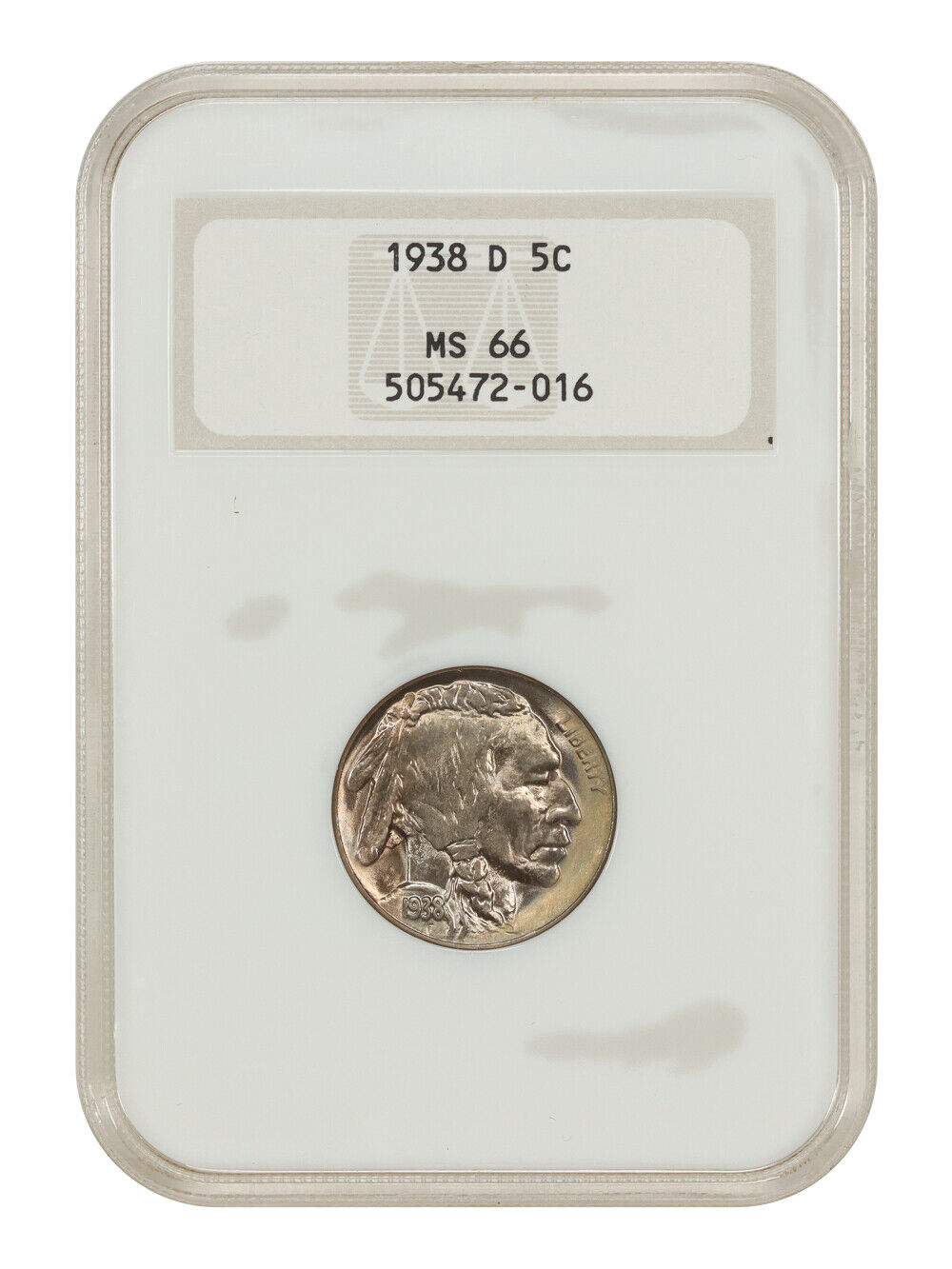 1938-D 5C Buffalo NGC MS66 (OH) - Buffalo Nickel