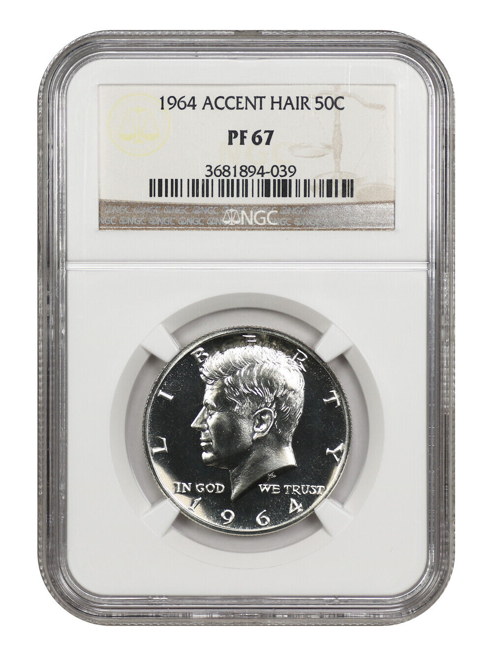 1964 50C NGC PR67 (Accented Hair)