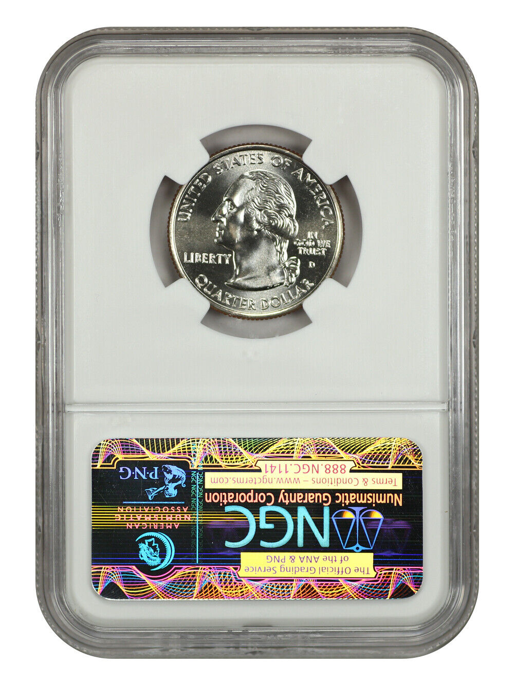 2005-D 25C Oregon NGC MS68 - Washington 50 States Quarters