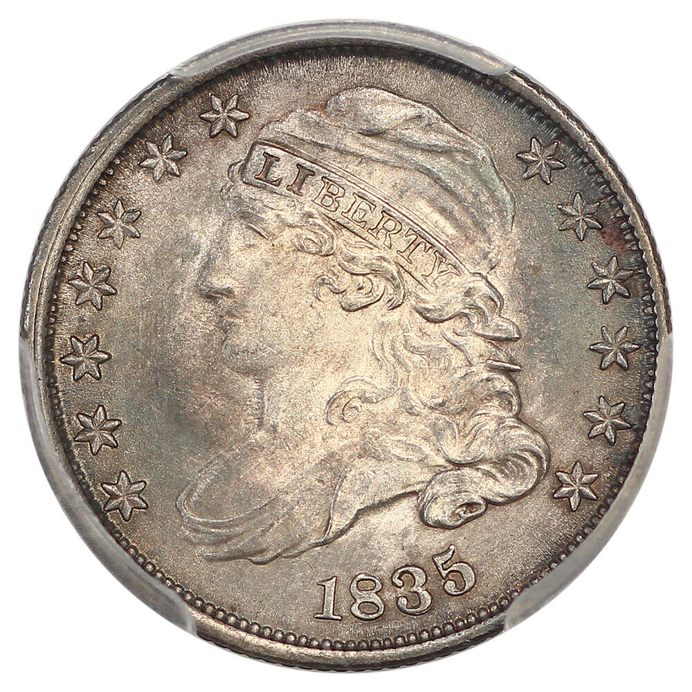 1835 10C PCGS MS64+ ex: D.L. Hansen