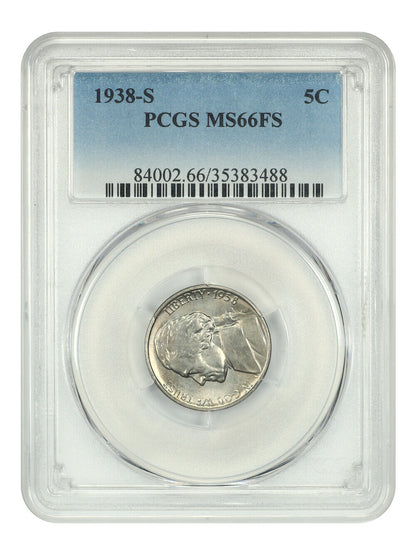 1938-S 5C PCGS MS66FS - Jefferson Nickel