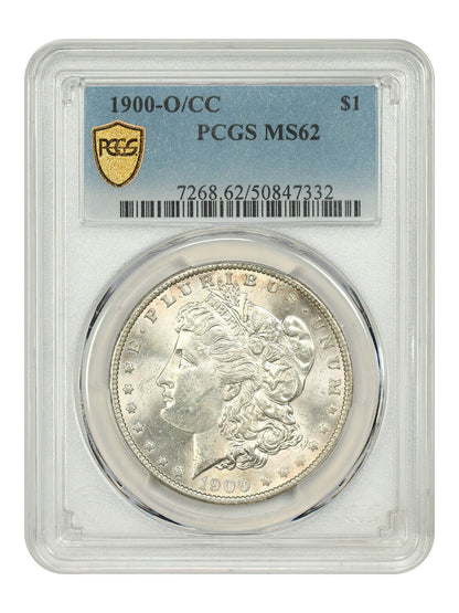 1900-O/CC $1 PCGS MS62 - Morgan Dollar - Scarce Over-Mintmark Variety