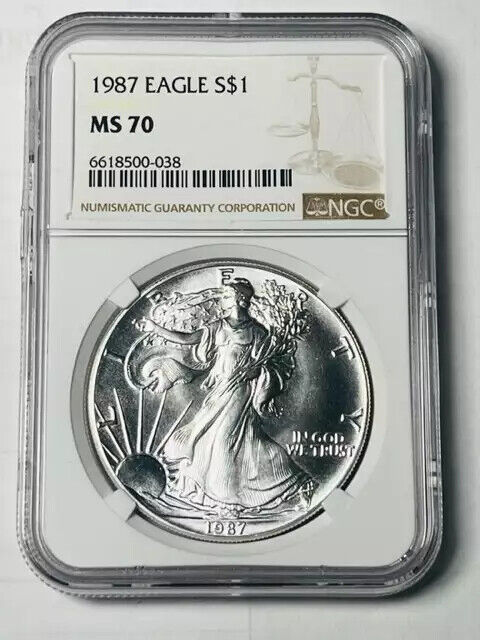 1987 Silver Eagles NGC MS-70