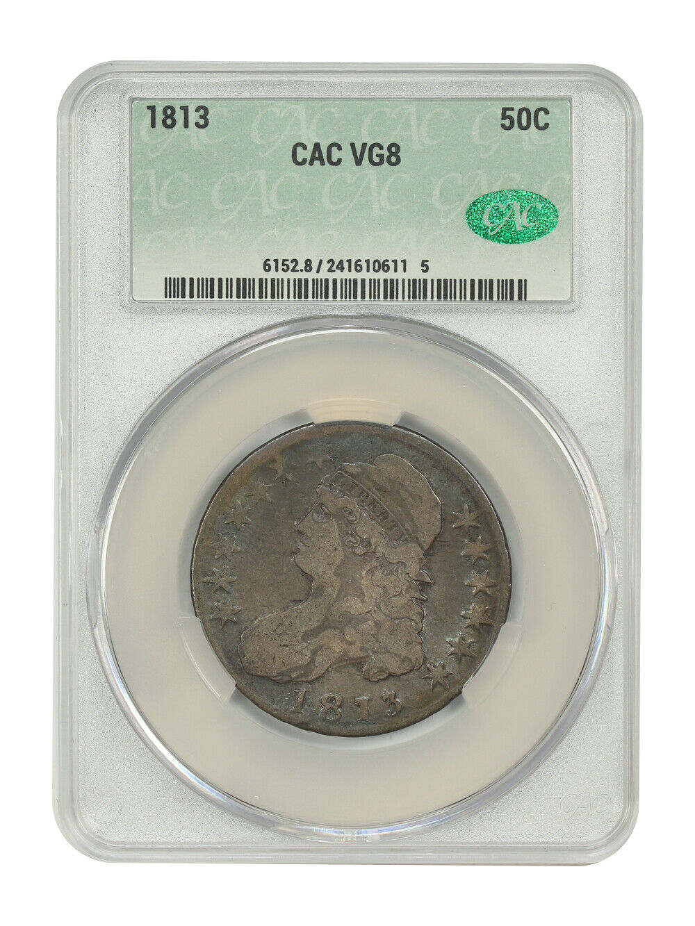 1813 50C CACG VG08 - Capped Bust Half Dollar - Better Date