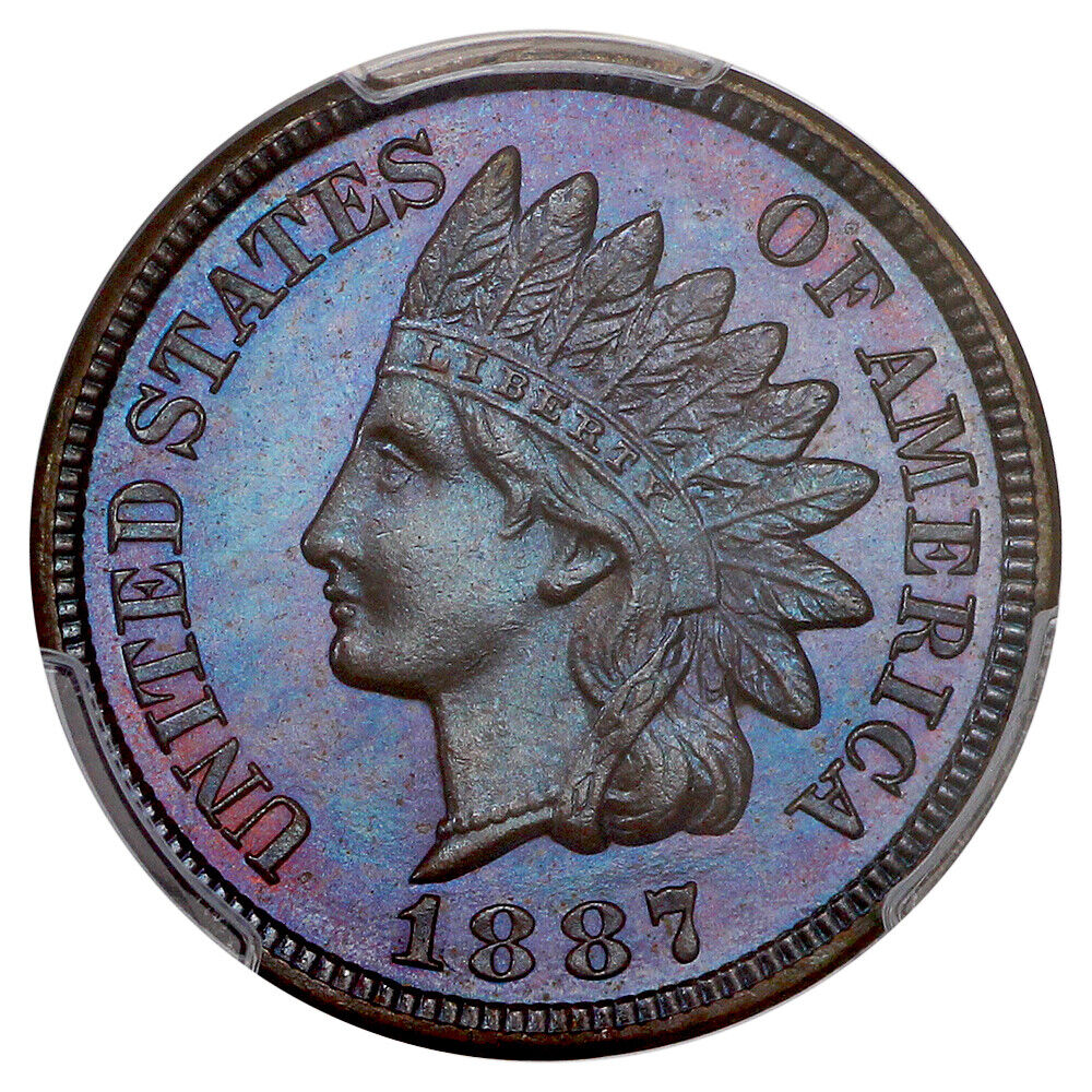 1887 1C PCGS PR67BN ex: D.L. Hansen