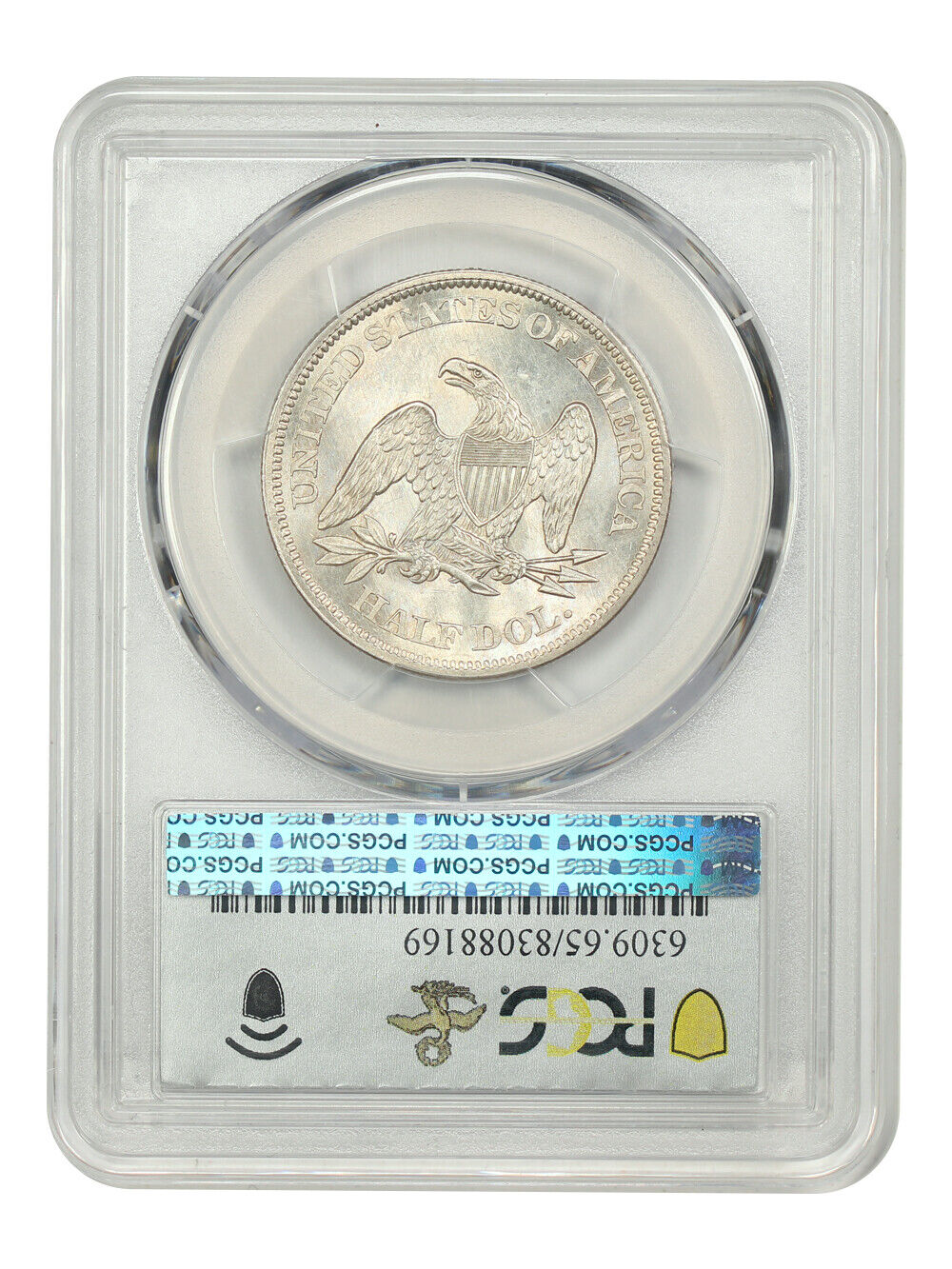 1863 50C PCGS MS65