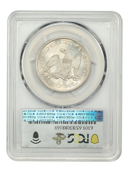 1863 50C PCGS MS65