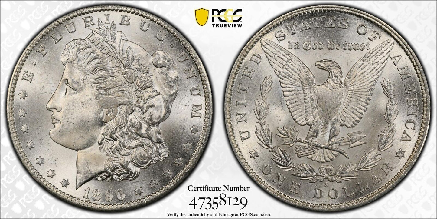 1896-S $1 Morgan Dollar PCGS MS65