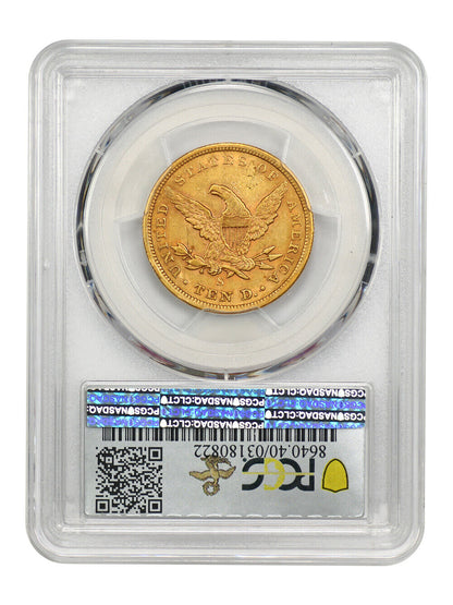 1864-S $10 PCGS XF40 ex: D.L. Hansen