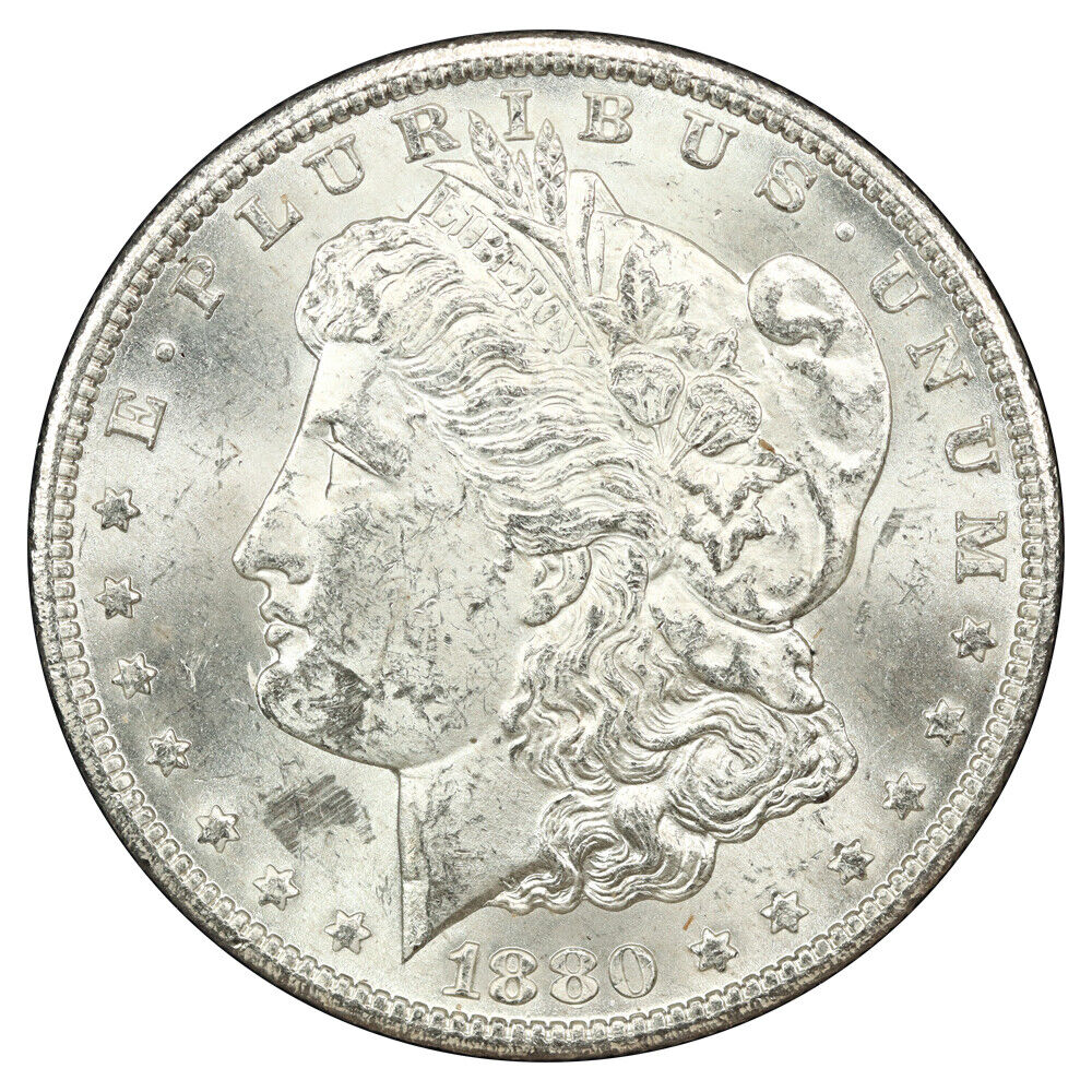 1880-CC $1 CACG/GSA MS61 (Rev of 78, Box & COA) - Morgan Dollar