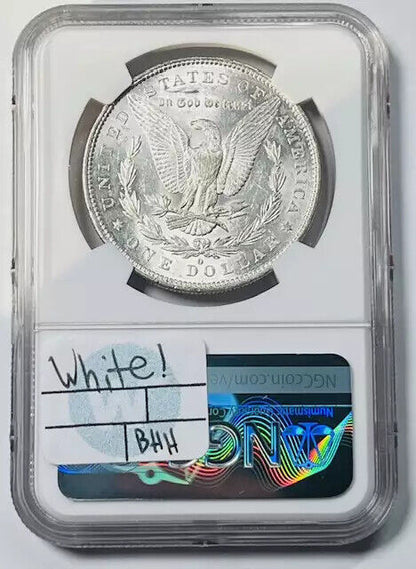 1879 O Morgan Silver Dollar NGC AU-58 White!