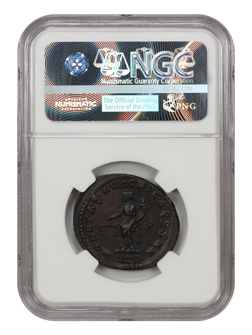 Ancient Roman: Constantius I (AD 305-306) BI Nummus NGC Choice XF