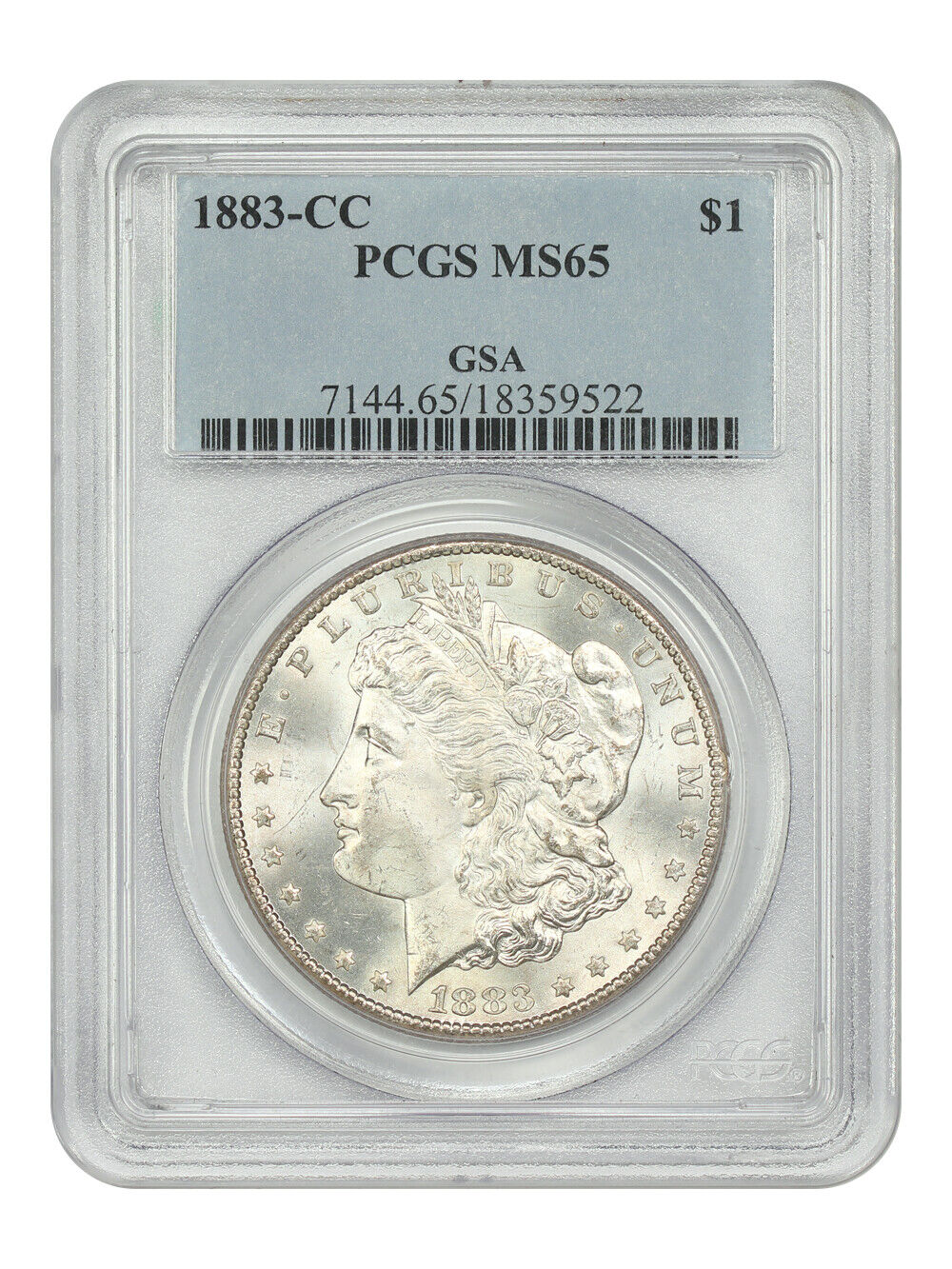 1883-CC $1 PCGS MS65 ex: GSA - Morgan Dollar