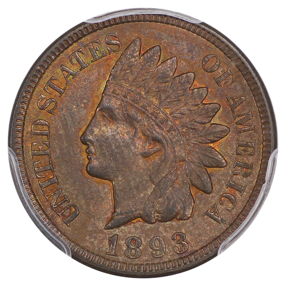 1893 1C PCGS MS64RB - Indian Cent