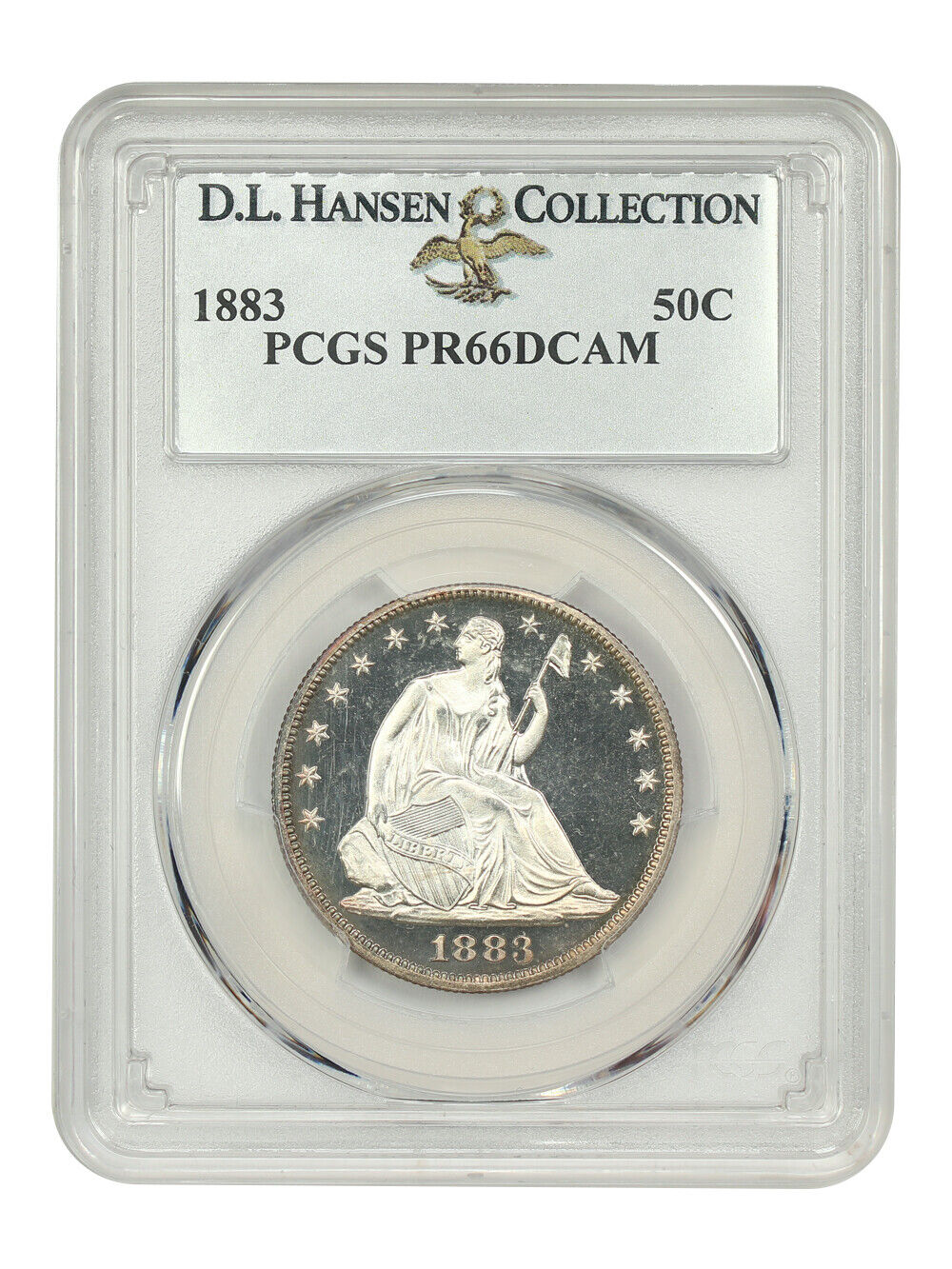 1883 50C PCGS PR66DCAM ex: D.L. Hansen