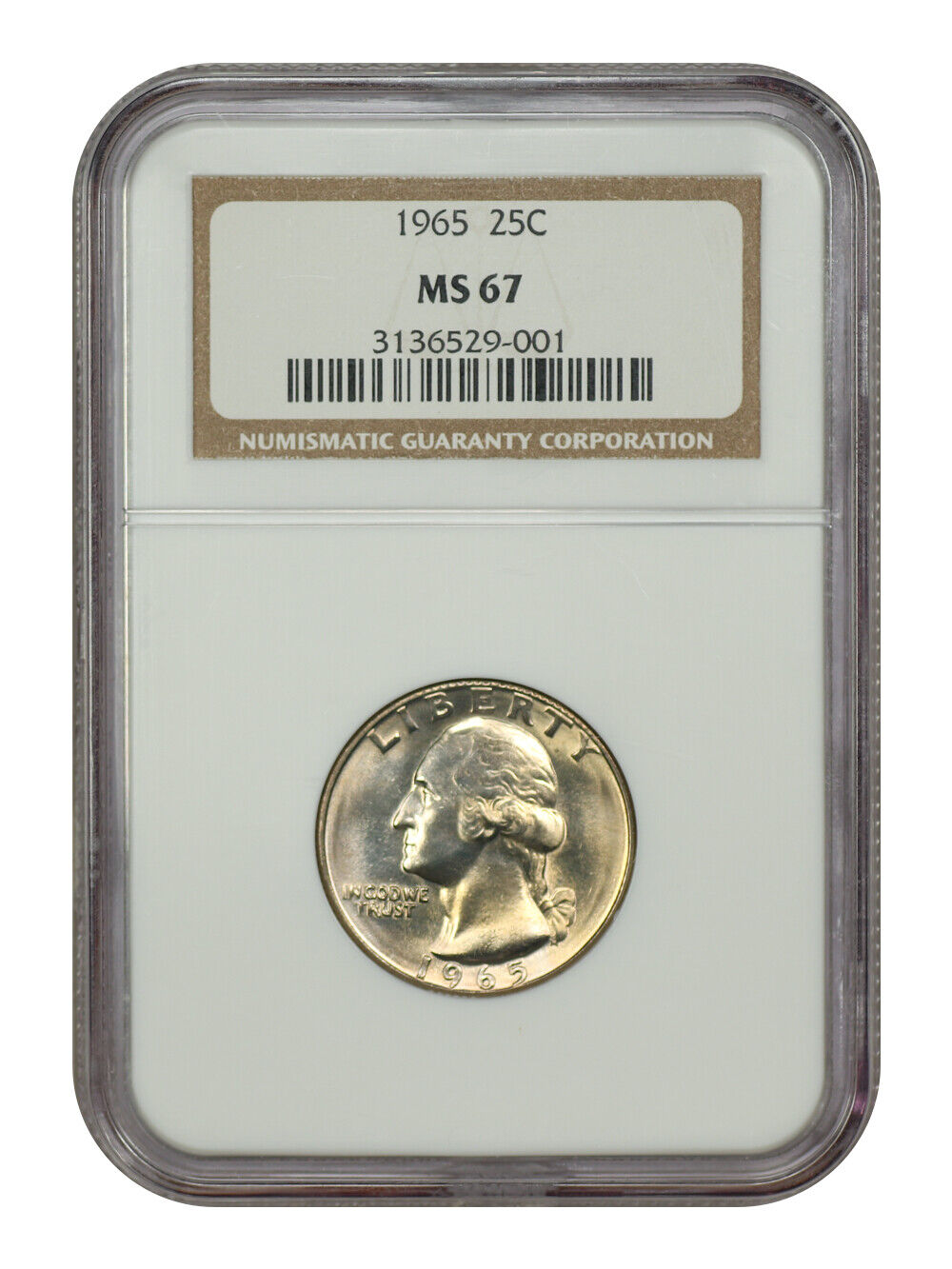 1965 25C NGC MS67 - Washington Quarter