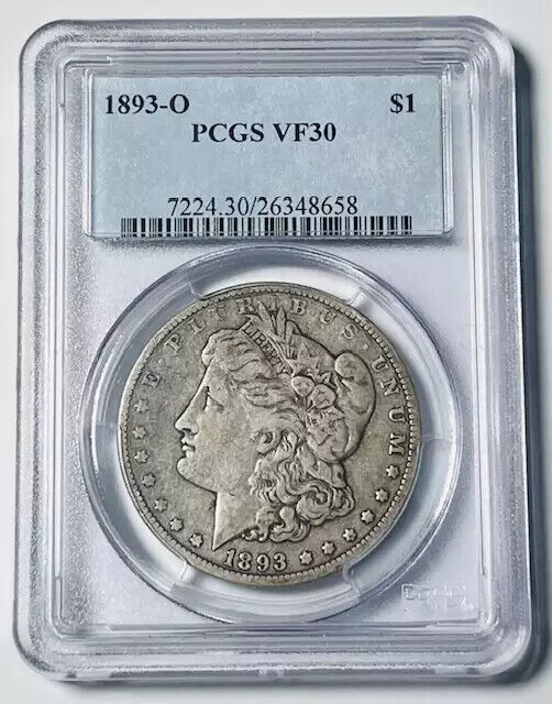 1893 O Morgan Silver Dollar PCGS VF-30