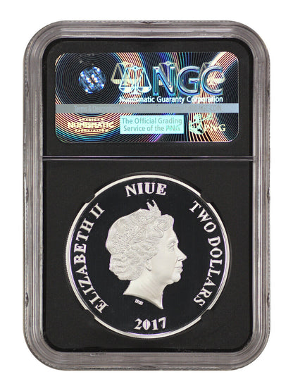 Niue: 2017 Star Wars Chewbacca $2 NGC Proof 69 UCAM (One of First 1500 Struck)