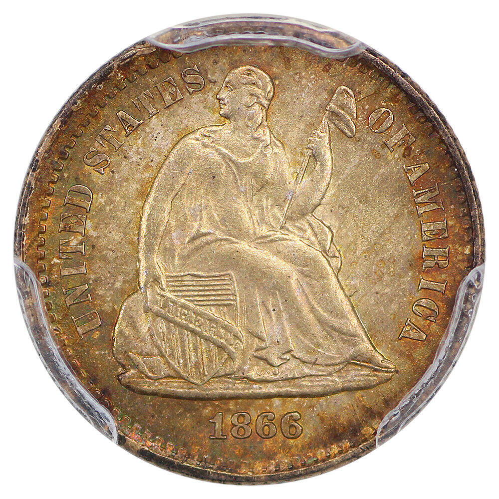 1866-S H10C PCGS MS65+ ex: D.L. Hansen