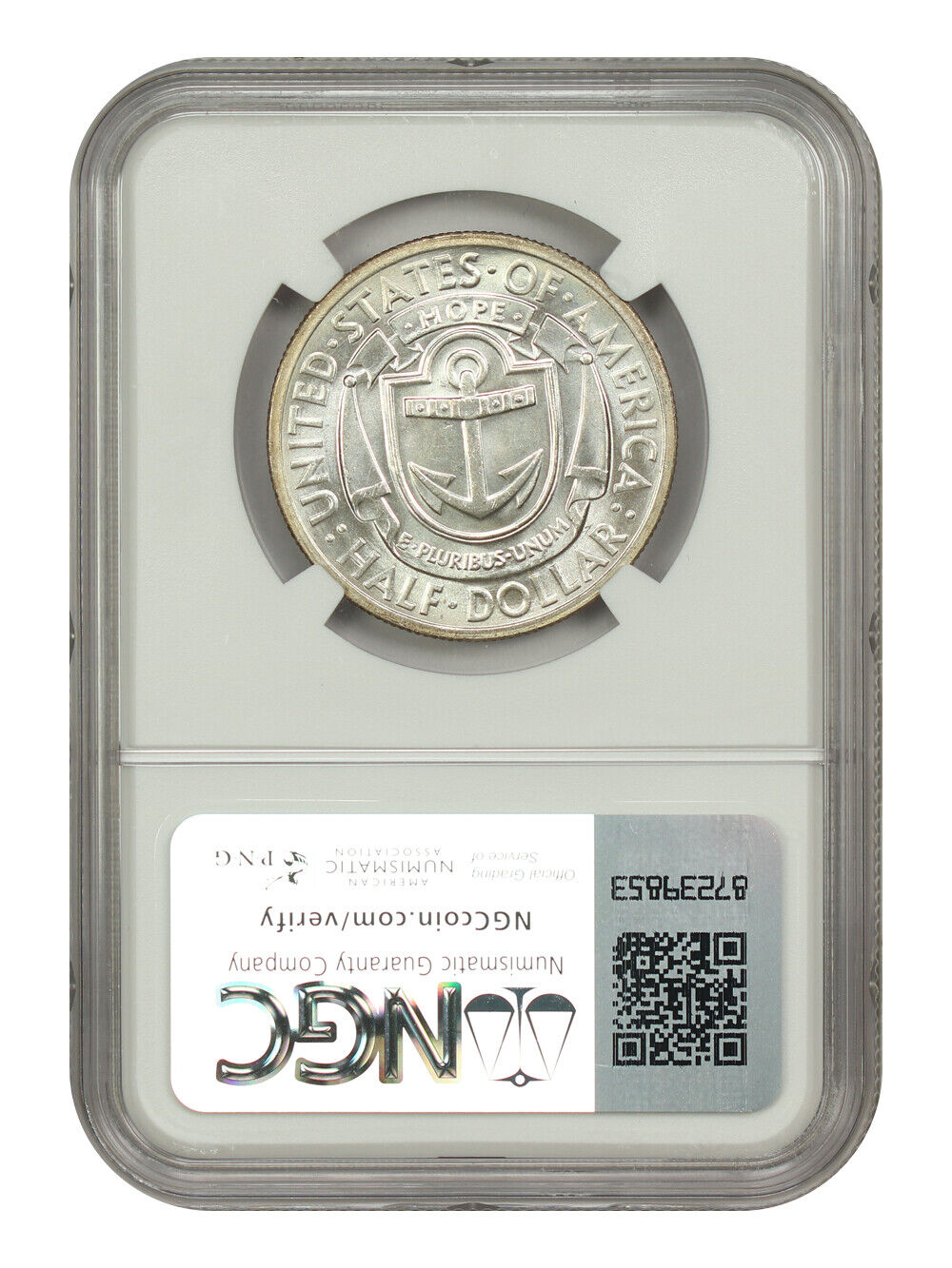 1936 50C Rhode Island NGC MS67 - Classic Silver Commemorative