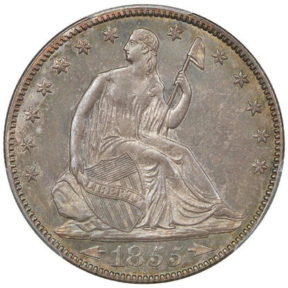 1855/54 50C PCGS MS65 (Arrows) ex: D.L. Hansen