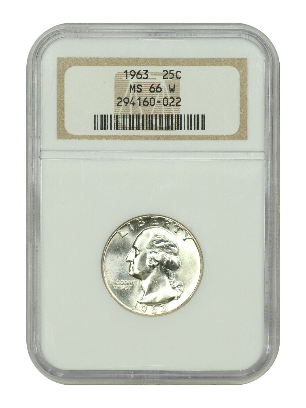 1963 25C NGC MS66 - Washington Quarter