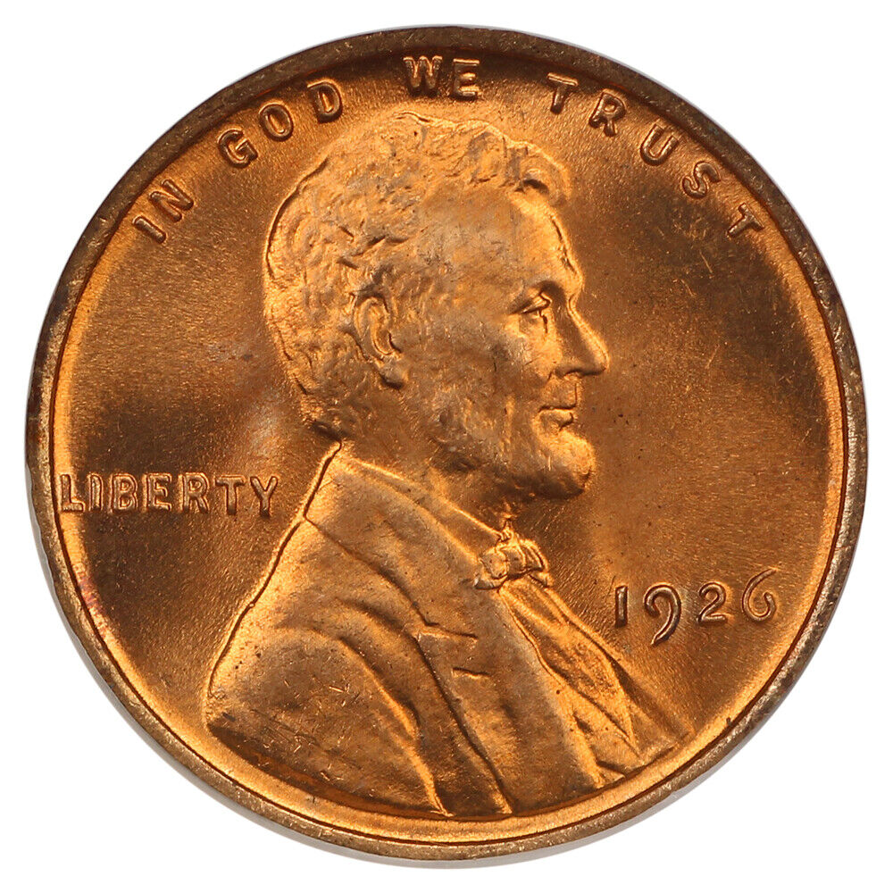 1926 1C NGC MS66RD (OH) - Lincoln Cent (Wheat Reverse)