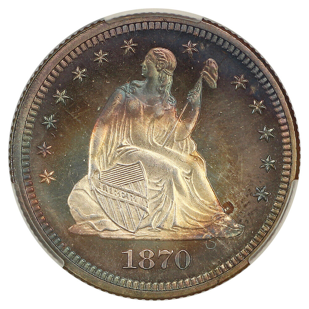 1870 25C CACG PR67 ex: D.L. Hansen - Liberty Seated Quarter