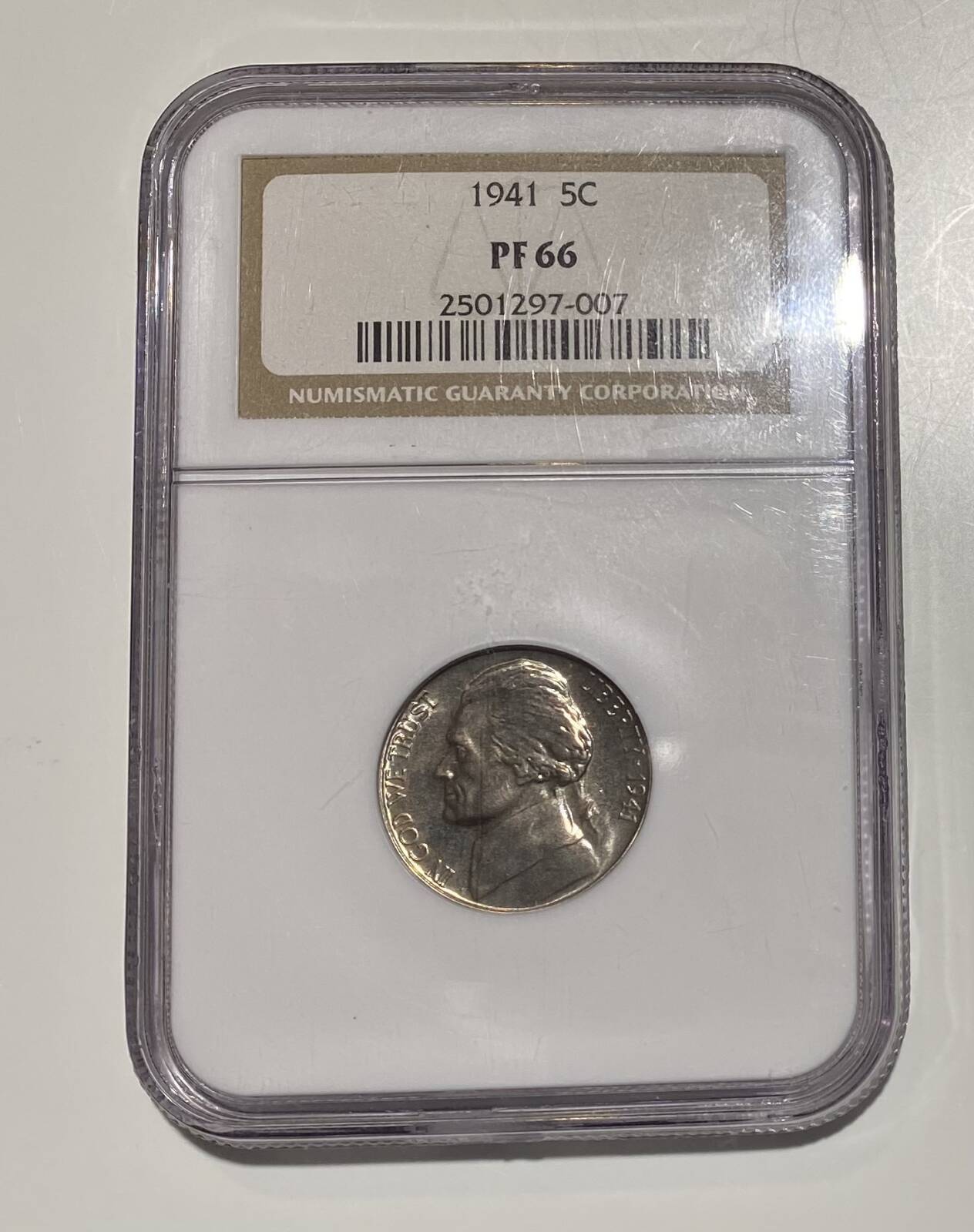 1941 P Nickel Jefferson NGC PF-66