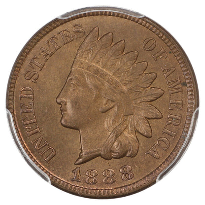 1888 1C PCGS MS64BN - Indian Cent