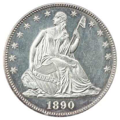 1890 50C PCGS PR62CAM - Liberty Seated Half Dollar