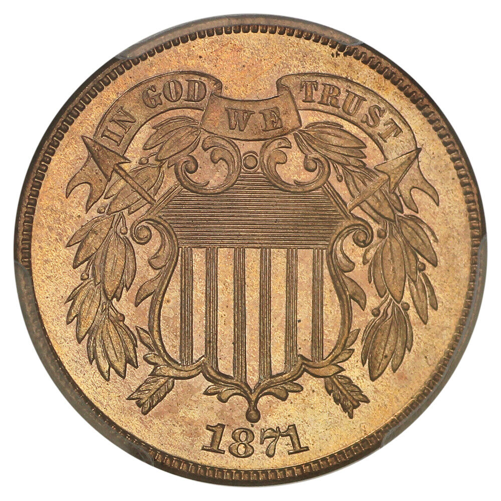 1871 2c PCGS Proof 66 RD ex: D.L. Hansen