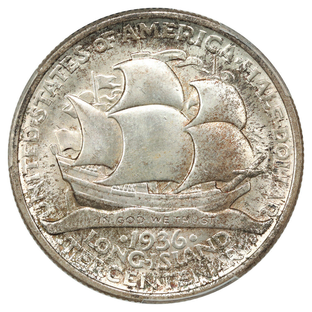 1936 50C Long Island CACG MS66 - Classic Silver Commemorative