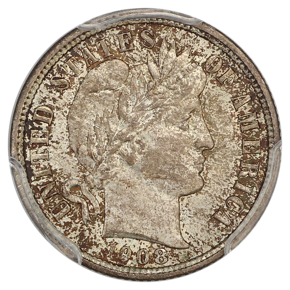 1908 10C PCGS/CAC MS66+ ex: D.L. Hansen - Barber Dime