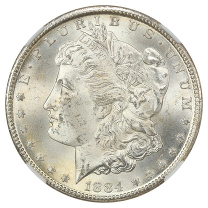 1884-CC $1 NGC MS64 - Morgan Dollar