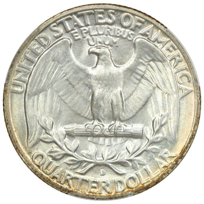 1953-D 25C CACG MS67 ex: D.L. Hansen - Washington Quarter