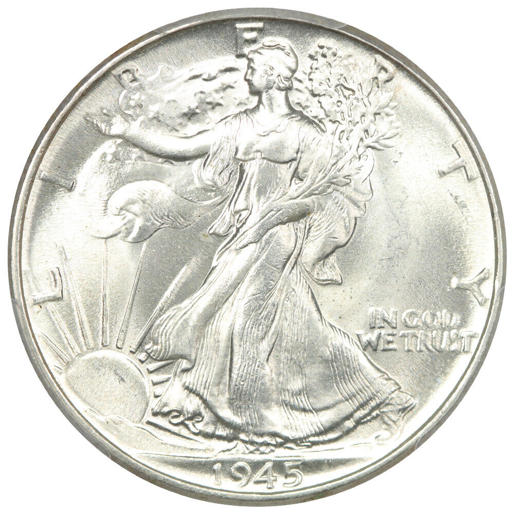 1945 50C PCGS MS65 - Walking Liberty Half Dollar