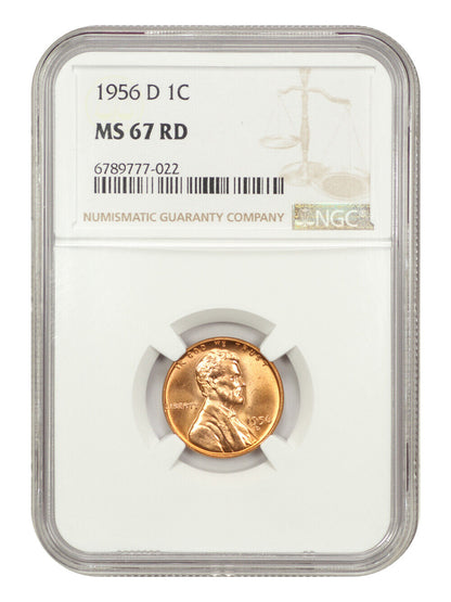 1956-D 1C NGC MS67RD