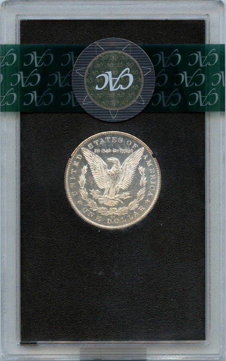 1881-CC $1 Morgan Dollar GSA Hoard CACG MS64+DMPL CAC