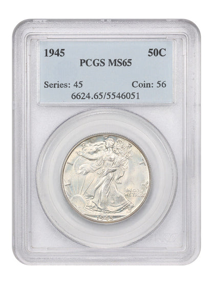 1945 50C PCGS MS65