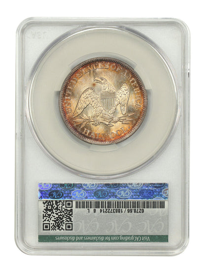 1860 50C CACG MS66 ex: D.L. Hansen - Liberty Seated Half Dollar