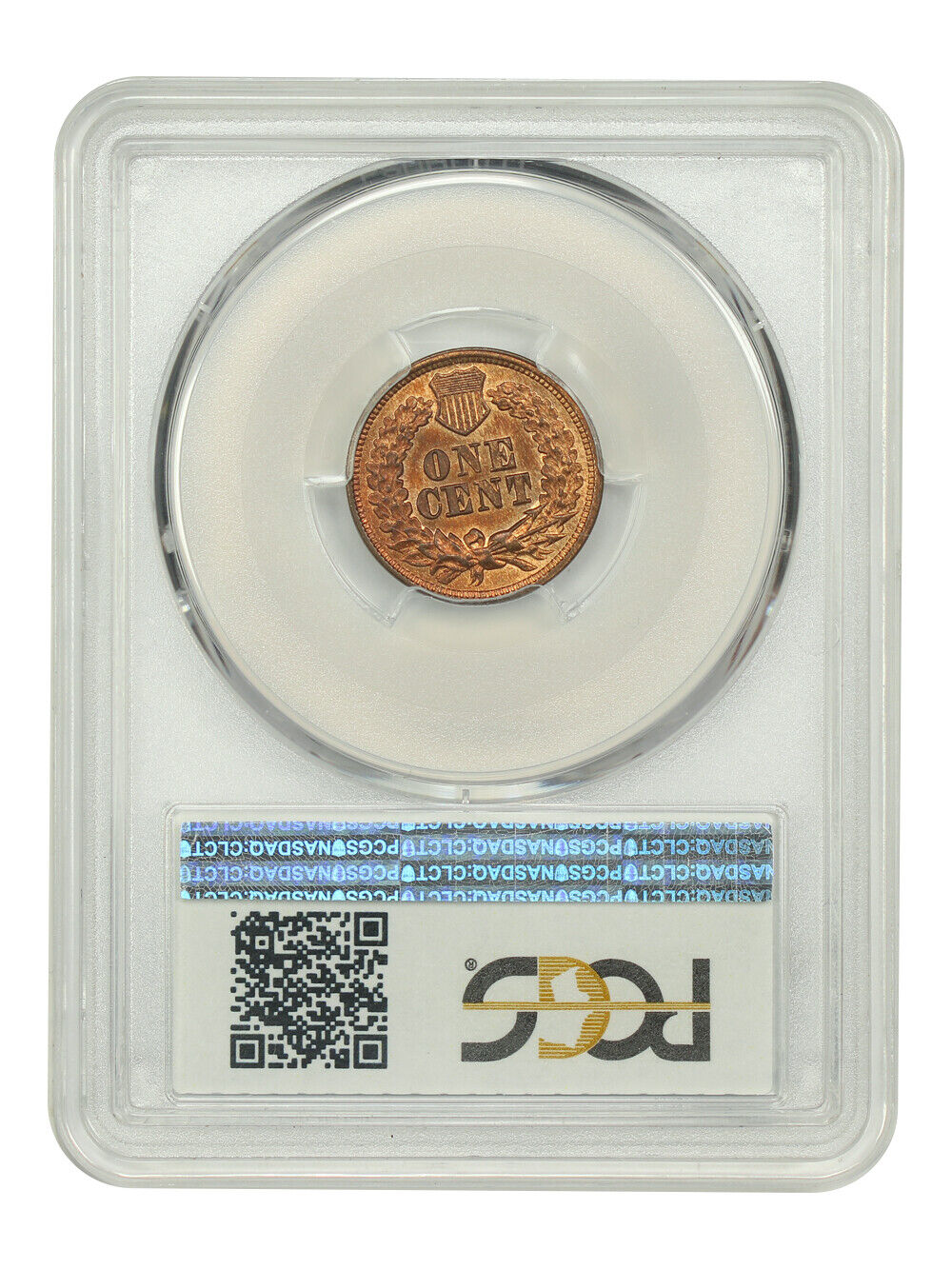 1865 1C PCGS MS64RB (Fancy 5) - Indian Cent