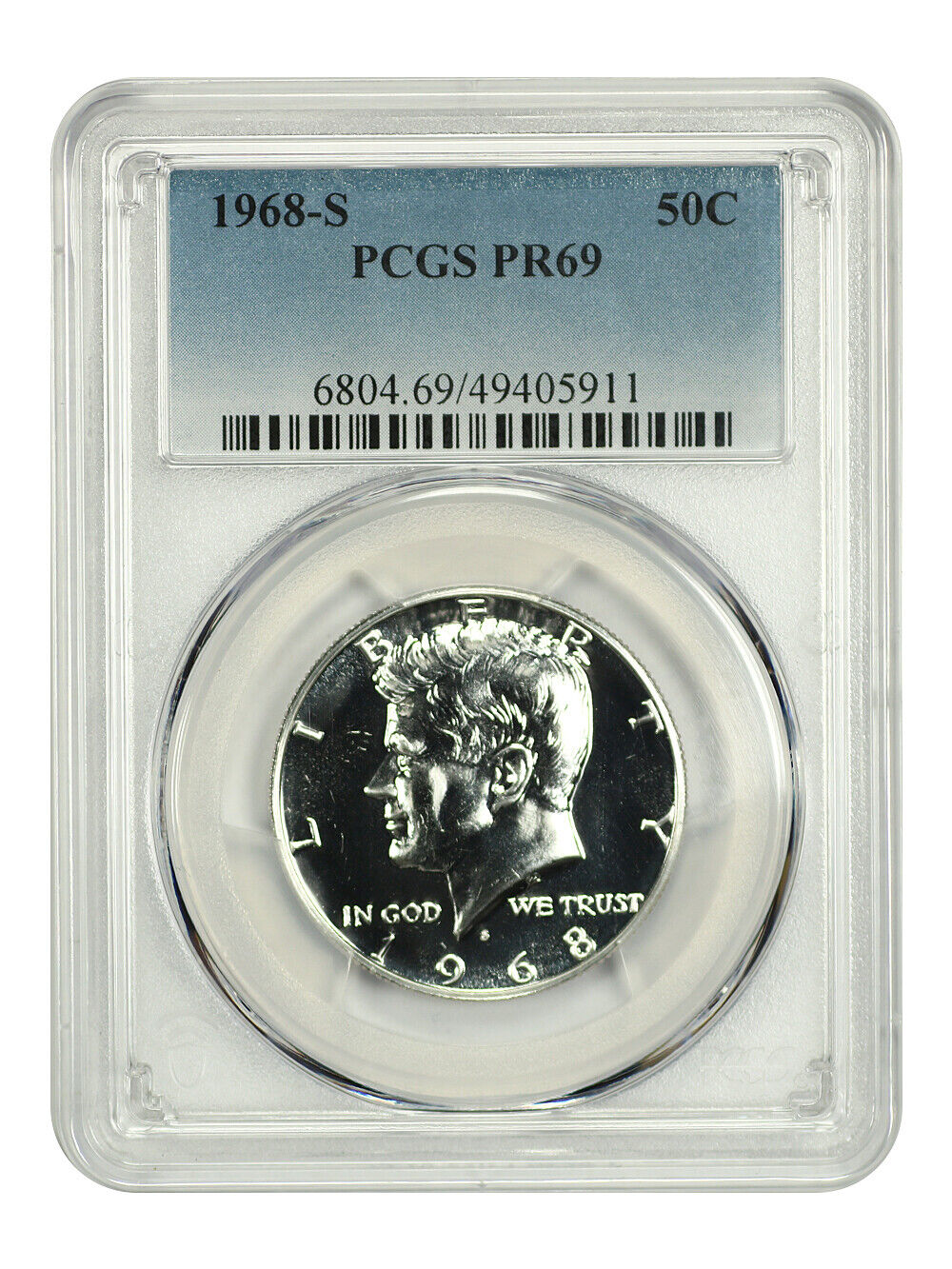 1968-S 50C PCGS PR69 - Kennedy Half Dollar