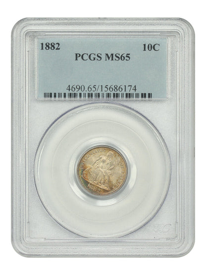 1882 10C PCGS MS65 - Liberty Seated Dime