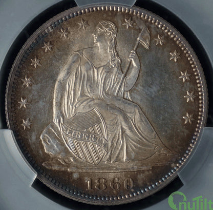 1860 50C CACG MS66 ex: D.L. Hansen - Liberty Seated Half Dollar