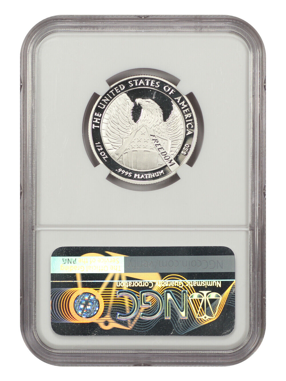 2007-W Platinum Eagle $50 NGC Proof 70 UCAM (Castle Autograph)