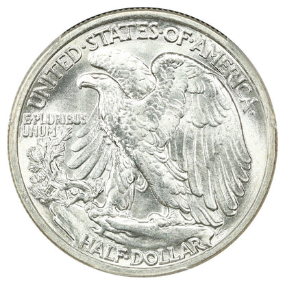 1937 50C PCGS MS66 - Walking Liberty Half Dollar