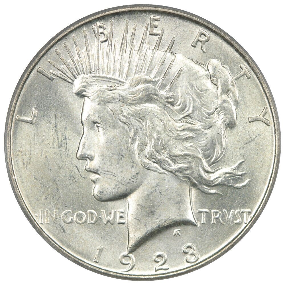 1923-D $1 PCGS MS64 - Peace Dollar - Better D-Mint