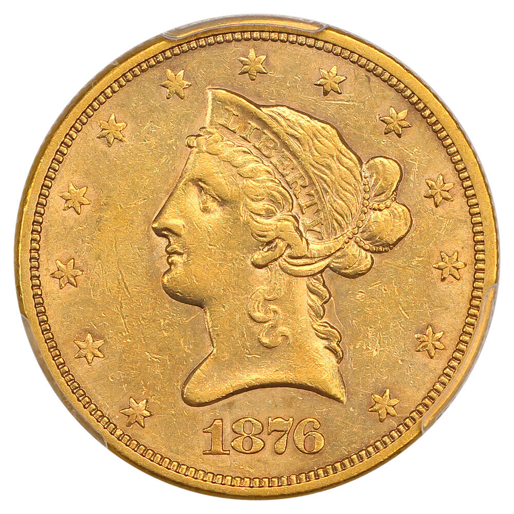 1876-S $10 PCGS AU53 ex: D.L. Hansen